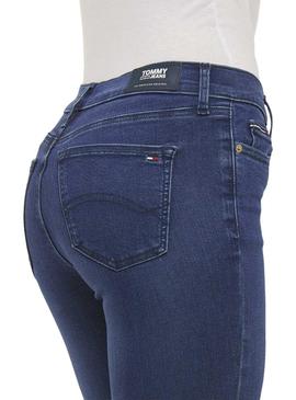 Pantalon Vaquero Tommy Jeans Nora Indigo Mujer