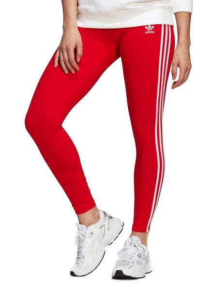crisis cerca distrito Mallas Adidas Classics 3 Stripes Rojas para Mujer
