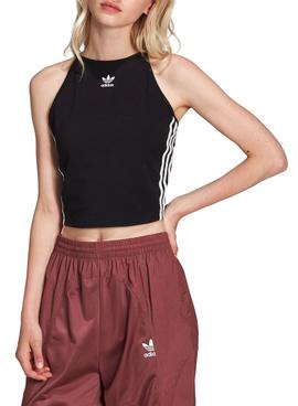 Camiseta Adidas Tirantes Adicolor Negra Mujer