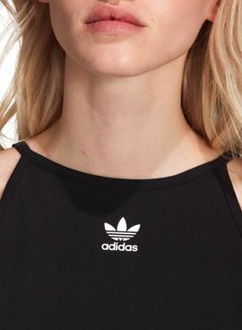 Camiseta Adidas Tirantes Adicolor Negra Mujer