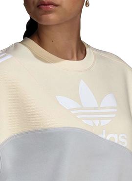 Sudadera Adidas Trefoil Blamar Beige para Mujer