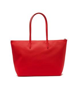 Bolso Lacoste L Shopping Bag Rojo para Mujer