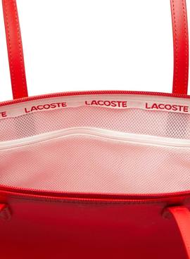 Bolso Lacoste L Shopping Bag Rojo para Mujer