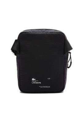 Bandolera Lacoste Flat Negra para Hombre y Mujer