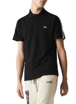 Polo Lacoste PH7222 Franjas Negro para Hombre