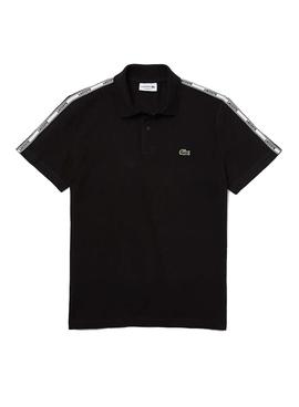 Polo Lacoste PH7222 Franjas Negro para Hombre