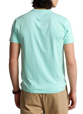 Camiseta Polo Ralph Lauren Slim Turquesa Hombre