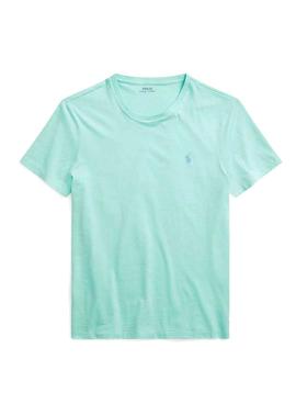 Camiseta Polo Ralph Lauren Slim Turquesa Hombre