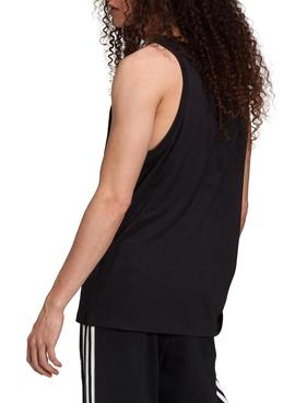 Camiseta Adidas Sin Mangas Trefoil Negra Hombre