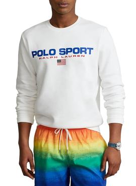 Sudadera Polo Ralph Lauren Sport Blanca Hombre