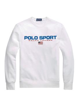 Sudadera Polo Ralph Lauren Sport Blanca Hombre