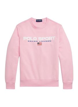 Sudadera Polo Ralph Lauren Sport Rosa para Hombre