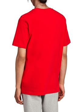 Camiseta Adidas Trefoil Logo Roja para Hombre