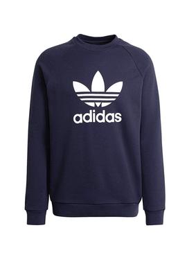 Sudadera Adidas Trefoil Crew Marino para Hombre