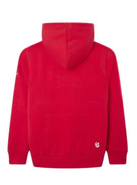 Sudadera Pepe Jeans Georgie Roja para Niño