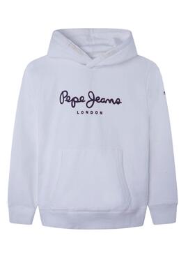 Sudadera Pepe Jeans Georgie Blanca para Niño