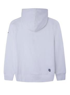 Sudadera Pepe Jeans Georgie Blanca para Niño