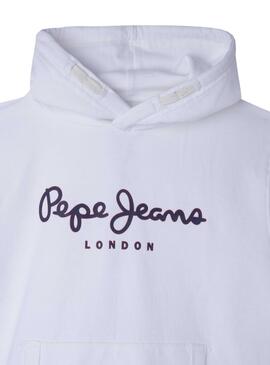 Sudadera Pepe Jeans Georgie Blanca para Niño