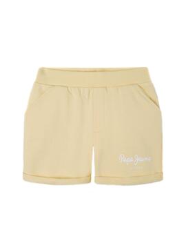 Short Pepe Jeans Rosemery Amarillo para Niña