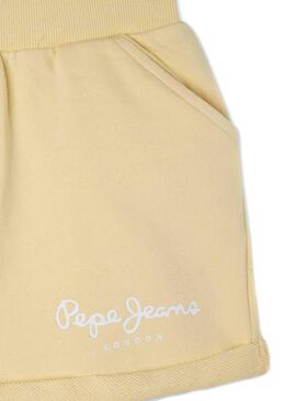 Short Pepe Jeans Rosemery Amarillo para Niña