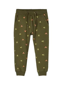 Pantalon Chandal Name It Dennis Light Verde Niño