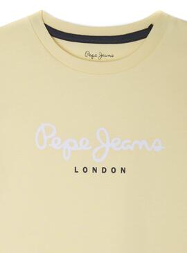 Camiseta Pepe Jeans New Art Amarilla para Niño