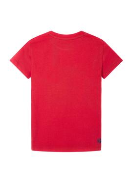 Camiseta Pepe Jeans Caiken Roja para Niño
