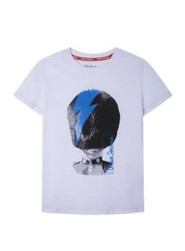 Camiseta Pepe Jeans Clarence Blanca para Niño