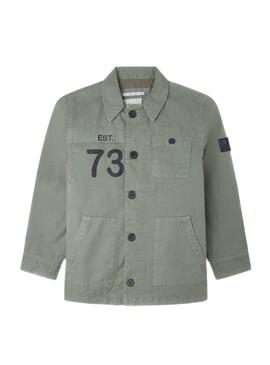 Chaqueta Pepe Jeans Max Sahariana Verde para Niño