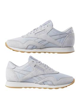 Zapatillas Reebok Classic Nylon Gris Mujer