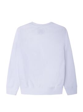 Sudadera Pepe Jeans Emmet Blanca Niño