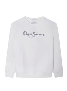 Sudadera Pepe Jeans Adam Blanca para Niño