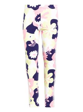 Conjunto Adidas Sudadera y Mallas Flores para Niña