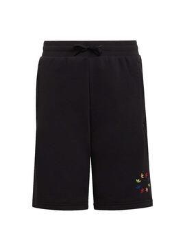 Bermuda Adidas Adicolor Trefoil Negra para Kids