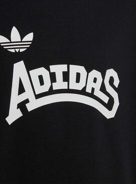 Sudadera Adidas Crew Graphic Negra para Niña