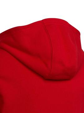 Sudadera AdidasTrefoil Circular Roja para Niña