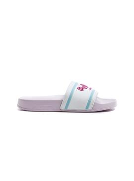 Chanclas Pepe Jeans Slider Logo Rosa para Niña