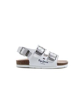 Sandalias Pepe Jeans Bio Corp Blancas para Niña