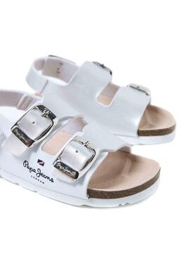 Sandalias Pepe Jeans Bio Corp Blancas para Niña