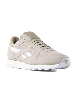 Gran universo la nieve Encadenar Zapatillas Reebok Classic Leather MU Beige Hombre