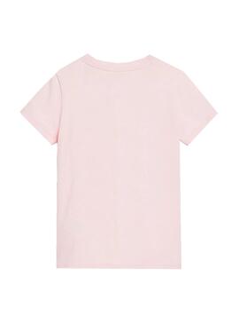 Camiseta Tommy Hilfiger Natural Dye Rosa para Niña