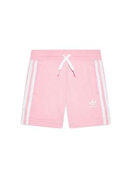 Conjunto Adidas Camiseta y Short Rosa para Niña