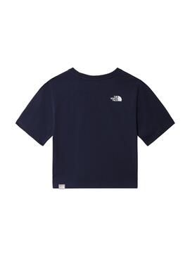 Camiseta The North Face Simple Dome Marino Niña