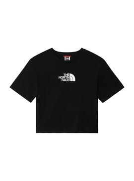 Camiseta The North Face Graphic Crop Negro Niña