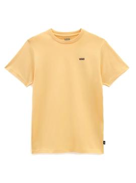 Camiseta Vans Left Chest Logo Amarilla para Mujer