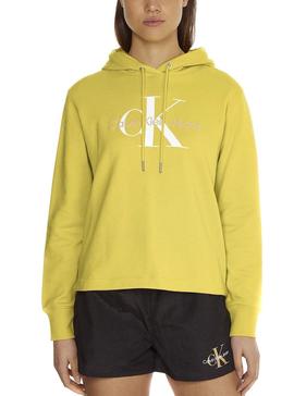 Sudadera Calvin Klein Seasonal Monogram Amarilla