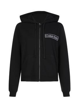 Sudadera Calvin Klein Cremallera Negra para Mujer