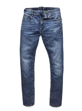 Pantalon Vaquero G-Star Lancet Skinny Azul Hombre