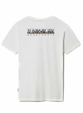 Camiseta Napapijri Sella Blanca para Hombre