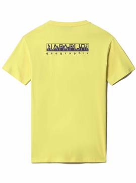 Camiseta Napapijri Sella Amarilla para Hombre